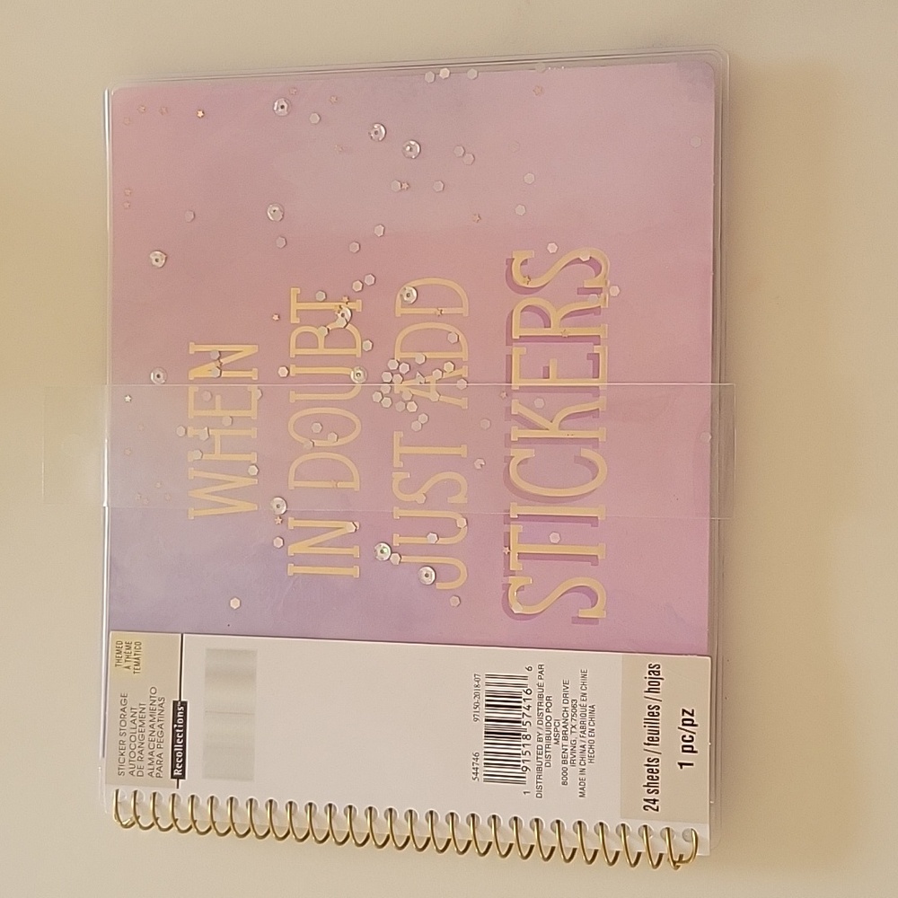Girly Sticker Storage Scrap book